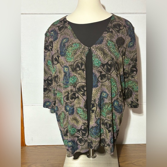 Maggie Barnes 3X 1 piece looks like 2 set inner shell black poly outside pretty - Picture 3 of 7